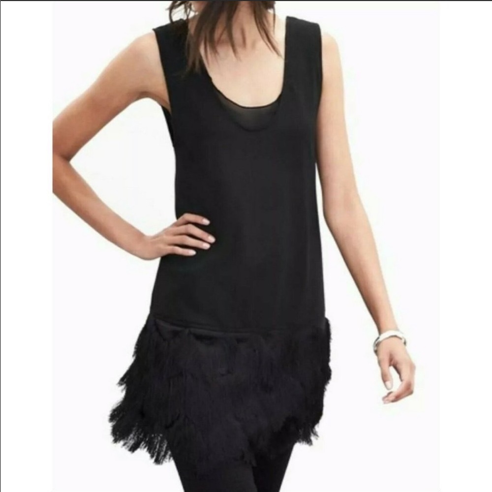 XS Banana Republic fringe tunic
